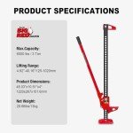 48" Torin Off Road Utility Farm Jack, 3 Ton