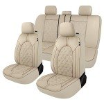 Luxury Waterproof PU Leather Car Seat Covers Set