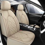 Luxury Waterproof PU Leather Car Seat Covers Set