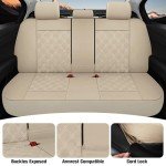 Luxury Waterproof PU Leather Car Seat Covers Set