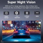 Dual Dash Cam Front and Rear with Wi-Fi