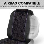 BDK Black Stardust Front Seat Covers Set