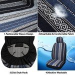 Striped Baja Saddle Blanket Car Seat Covers Set