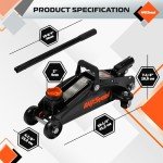 1.5T AV Steel Floor Jack with Storage Case