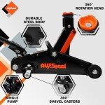 1.5T AV Steel Floor Jack with Storage Case