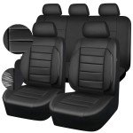 Universal Leather Seat Covers with Back Support