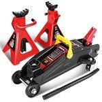 Low Profile Hydraulic Floor Jack with Stands