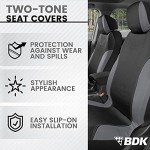 BDK Gray UltraSleek Car Seat Cover Set