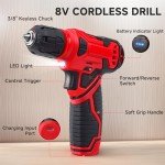 132-Piece Tool Set with 8V Cordless Drill