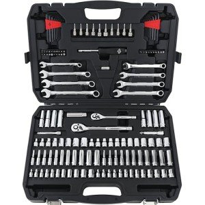 145-Piece Mechanics Socket Set by Amazon Basics
