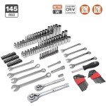145-Piece Mechanics Socket Set by Amazon Basics