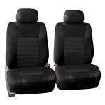 3D Air Mesh Fabric Car Seat Covers - Black