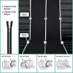 3D Air Mesh Fabric Car Seat Covers - Black