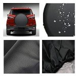 Universal Waterproof Spare Tire Cover, 15 Inch Black