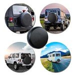 Universal Waterproof Spare Tire Cover, 15 Inch Black