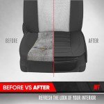 Motor Trend Faux Leather Seat Covers - 2-Pack Black