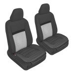Motor Trend Faux Leather Seat Covers - 2-Pack Black