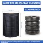 Durable Waterproof Tire Storage Covers for 4 Tires