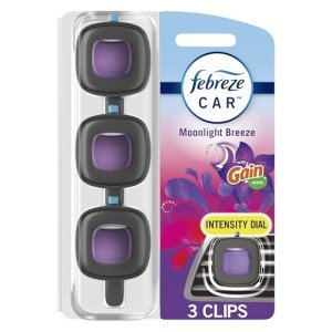 Febreze Gain Moonlight Breeze Car Air Freshener Clips