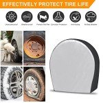 4-Pack Waterproof Tire Covers for Trucks and SUVs