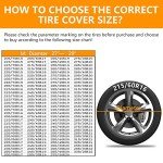 4-Pack Waterproof Tire Covers for Trucks and SUVs