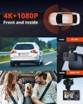 Kingslim D1 Pro 4K Dual Dash Cam with GPS