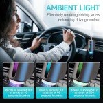 Featwell Car Air Freshener, Car Diffuser Air Freshener Three Adjustable Modes, Car Aromatherapy Machine Rechargeable, Grey