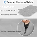 OutdoorLines Waterproof Spare Tire Covers Set of 4, UV-Proof Wheel Covers Windproof Tire Protector for RV, Jeep, Trailers, Camper, Van and Truck, Universal Fits Diameters 24"-26", Gray