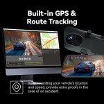 Pelsee P12 Pro 4K Mirror Dash Cam, 12'' Rear View Mirror Camera Smart Driving Assistant w/ADAS and BSD,2160P Front and Rear Camera,Voice Control,Night Vision,Parking Monitoring,32GB Memory Card