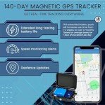 Brickhouse Security GPS Car Tracker - Hidden Tracker for Vehicles - Long Lasting Battery 140-Day LTE GPS Tracking Device for Vehicles with Magnetic Case & Extended Battery - Subscription Required