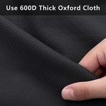 eletecpro RV Tire Covers Set of 4 with Waterproof Coating and Heavy Duty 600D Oxford, Windproof Tire Accessories for Trailer, Truck and Camper, Fits Tire Diameters 29-31.75 Inches, Black