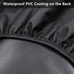 eletecpro RV Tire Covers Set of 4 with Waterproof Coating and Heavy Duty 600D Oxford, Windproof Tire Accessories for Trailer, Truck and Camper, Fits Tire Diameters 29-31.75 Inches, Black