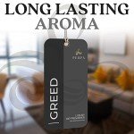 Greed Disposable Card Freshener for Men | Car Scents Air Freshener with Greed Fragrance | Strong Car Perfume Air Freshener with Odour Eliminating Technology | Greed by Perfa