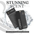 Greed Disposable Card Freshener for Men | Car Scents Air Freshener with Greed Fragrance | Strong Car Perfume Air Freshener with Odour Eliminating Technology | Greed by Perfa