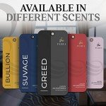 Greed Disposable Card Freshener for Men | Car Scents Air Freshener with Greed Fragrance | Strong Car Perfume Air Freshener with Odour Eliminating Technology | Greed by Perfa