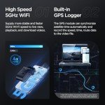 VIOFO VS1 Mini Dash Cam, 1440P/2K HDR Dashcam, STARVIS 2 Sensor, Free 32GB SD Card, 5GHz Wi-Fi Voice Control Car Dash Camera with GPS, Night Vision 2.0, 24H Parking Mode, Support 512GB Max