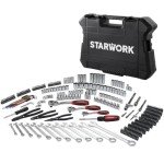 STARWORK TRUE MECHANIC™ 314-Piece Mechanics Tool Set and Socket Set, Professional Metric Set