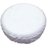 White Spare Tire Cover, Wheel Cover PVC Leather Waterproof Dust-Proof Universal Fit for Jeep, Trailer, RV, SUV and Camper (15 Inch)