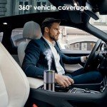 Smart Car Air Freshener, Car Air Freshener Men, Diffuser 150ml Capacity for 6 Months, Auto On/Off, 3 Adjustable Modes, RGB Music Syncing Light, Perfect for CAR,Bedroom and Office (Cologne)