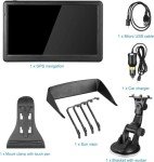 GPS Navigation for Car （7 Inch） Slimline Touch Screen Real Voice Direction ，USA Edition 2025 (Free Lifetime Updates) Turn-by-Turn Voice and Lane Guidance, Speed and Red Light Warning