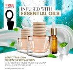 Car Air Fresheners - Linen Comfort Car Air Freshener for Men and Women | Pack of 2 Long Lasting Car Air Freshener | Odor Eliminator Car Perfume Diffuser | Car Air Freshener Vent Clip by Perfa