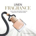 Car Air Fresheners - Linen Comfort Car Air Freshener for Men and Women | Pack of 2 Long Lasting Car Air Freshener | Odor Eliminator Car Perfume Diffuser | Car Air Freshener Vent Clip by Perfa