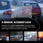 PHILIPS Dash Cam Wide Angle, 3" Screen Dashcam for Cars, Built-in WiFi, G-Sensor, Night Vision, Safety Alert, Loop Recording, Voice Control (Front Camera Only 1600P)