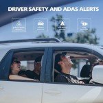 PHILIPS Dash Cam Wide Angle, 3" Screen Dashcam for Cars, Built-in WiFi, G-Sensor, Night Vision, Safety Alert, Loop Recording, Voice Control (Front Camera Only 1600P)