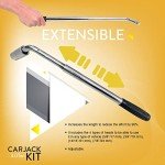 Car Jack Kit | Scissor Jack for Car 3 Ton (6,600 lbs) - Tire Jack Tool Kit | Portable, Ideal for SUV and Auto - Universal Car Emergency Kit with Lug Wrench | Heavy Duty Material