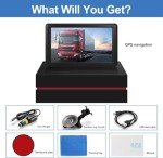 Car GPS Navigation Truck RV, GPS Navigator with 9 inch, 2024 Maps (Free Lifetime Updates), Truck GPS Commercial Drivers, Semi Trucker GPS Navigation System, Custom Truck Routing