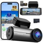 Dash Cam Front and Rear,3" IPS Screen Dash Camera for Cars,Car Camera 4K HD Front & 1080P Rear,5GHz WiFi&APP dashcams,HDR Dash cam,G-Sensor,Night Vision,24H Parking Monitoring,Loop Recording,Free64GB