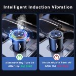Smart Car Air Freshener, Rechargeable Car Air Freshener Diffuser with Starlight Projector & Atmosphere Light, Adjustable Car Freshener with Ultrasonic Tech & Auto On/Off, 50ml Perfume Included