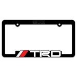 (2) TRD License Plate Frames Toyota Racing Development 3D Letter Frame Brackets (1-Pair)