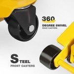 YELLOW JACKET 3.5 Ton Low Profile Floor Jack Quickly Lift Hydraulic Car Jack with Dual Pumps, 7700 lb Capacity